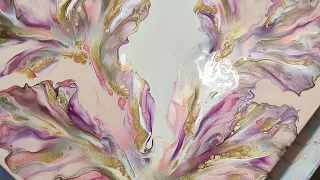 #23- Peaches and Cream 24x24 inch Dutch Pour