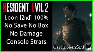 Resident Evil 2 Remake - Leon 2nd No Item Box No Save No Damage 100%