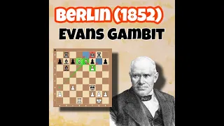 The Evergreen Game | Anderssen vs Dufresne, 1852 #chessclub0