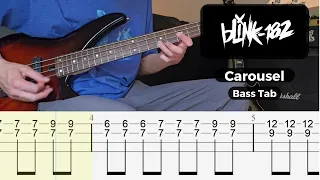 BLINK-182 - Carousel - Bass Cover with Bass Tabs