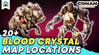 20+ Blood Crystal Locations: Blood Crystal Rocknose & Golem Guide - Age of Sorcery 3 | Conan Exiles