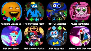 FNF Sliced, FNF Pibby Corrupted, Music Night Battle, FNF Beat Battle, FNF Pibby Mod, FNF Full Mod