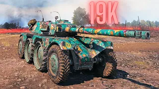 World of Tanks Panhard EBR 105  19K Spot damage & EBR 105