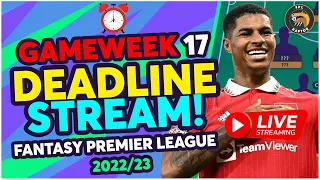 FPL GAMEWEEK 17 DEADLINE STREAM | BOXING DAY DEADLINE! | Fantasy Premier League Tips 2022/23