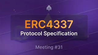 ERC 4337 Account Abstraction Core Devs call - Meeting #31