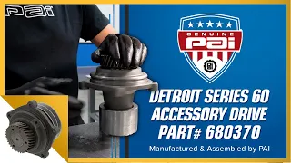 PAI Detroit Diesel Series 60 Accessory Drive Assembly Process (PAI# 680370 / OEM# 23523996)