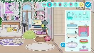 Toca boca !! Decorate my teens bedroom with me !! ⚡️☁️🍉😛🤩☺️