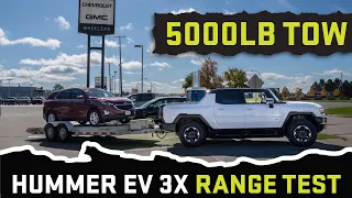 GMC Hummer EV 3X Towing Range Test | How Far Can I Tow