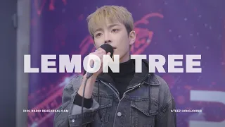 [4K] ATEEZ 홍중 - Lemon Tree (원곡: Fools Garden) | 아이돌라디오 리허설캠 230208