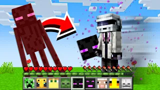 ¡PASO Minecraft PERO puedo ROBAR las HABILIDADES de los MOBS! 😂