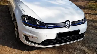 Volkswagen E-Golf Обзор и Тест Драйв! Реальный запас Хода!