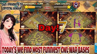 We Find Most Funniest Cwl War Bases 😎😝! CWl Best Attack Strategy In My Clan Clash Of Clans!