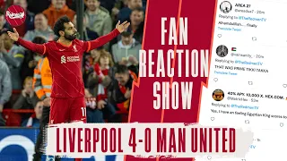 MOHAMED SALAH'S GOALS RETURN! | LIVERPOOL 4-0 MAN UNITED | LFC FAN REACTIONS