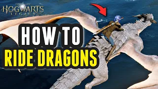 HOW TO RIDE A DRAGON IN HOGWARTS LEGACY 🐲 | HOGWARTS LEGACY MODS ✨