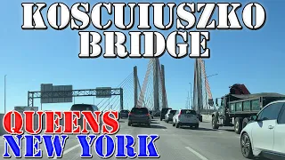 Koscuiuszko Bridge - Queens to Brooklyn - New York - 4K Infrastructure Drive