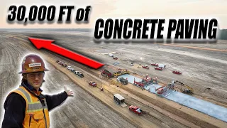 Concrete Paving for a Railroad Logistics Center