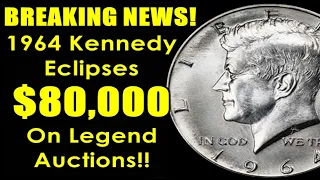 THE $80,000 1964 Kennedy Half Dollar & Other GEMS From Legend Auctions Regency 44 Sale!!