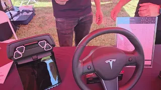 s3xy Knob, s3xy buttons by enhauto at Tesla Takeover 2023