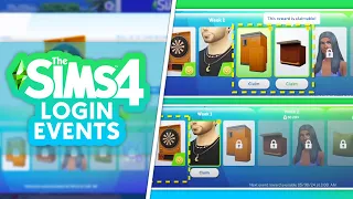 HOW LOGIN EVENTS WORK IN THE SIMS 4! REWARD SYSTEM