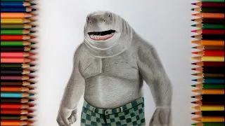 Drawing King Shark (The Suicide Squad) | Arnold ART