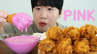 대박 핑크소스에 역대급 닭다리! Pink sauce is this good?! And the best Chicken leg!