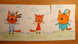 Как нарисовать Три кота  Карамельку? Просто!