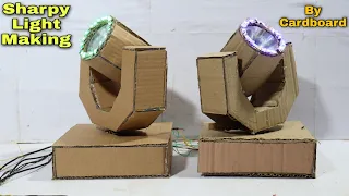 How to Make Dj sharpy Light At Home_Amazing_Moving__Dj Sharpy_Light || By Cardbord  | Mini sharpy |