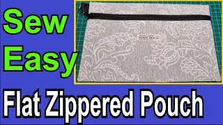 How to sew a simple zippered pouch easy and quick to sew beginner sewing project