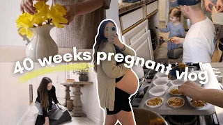 Homemaking at 40 Weeks Pregnant | Decluttering, Kitchen Makeover, False Labour