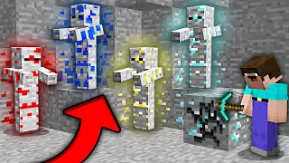 WHY ARE THESE ORE ZOMBIES HIDING IN A STRANGE MINE IN MINECRAFT ? 100% TROLLING TRAP !