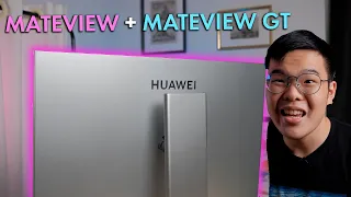HUAWEI's Brand New GAMING & WORK MONITORS! (MATEVIEW and GT and Matebook Unboxing)