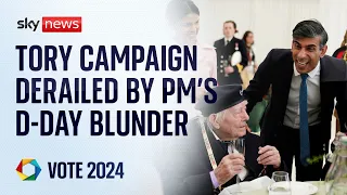 PM left D-Day event early to record a TV interview | Election 2024