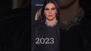 Kendall Jenner leading Versace in 2020 vs 2023 #kendalljenner #versace