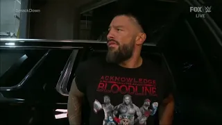 Roman Reigns arrives at the arena - WWE SmackDown 8/19/2022