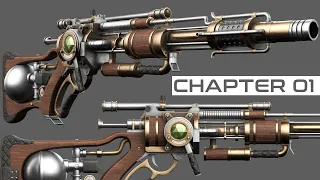 Viper Steam Carbine Weapon Chapter 01 |  Blender 3D Modeling | Substance Painter Texturing