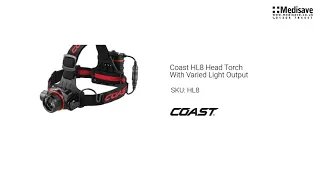 Coast HL8 Head Torch With Varied Light Output HL8