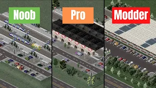 Noob vs Pro vs Modder - Building a central station in TheoTown - Strycedar