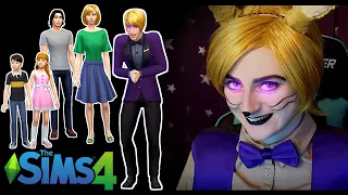 Glitchtrap tries to simulate a NORMAL life with his cursed family in Sims 4...