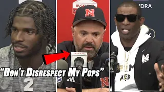 Deion & Shedeur Sanders DESTROY Nebraska Coach Matt Rhule For Disrespect "Don't Talk About Pops"