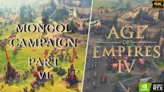 Age of Empires IV Gameplay #6 Mongol Campaign 4K [No Commentary]