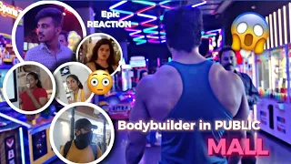 Shirtless Bodybuilder in MALL 😱 (Epic Girl reactions 😍) #publicreaction