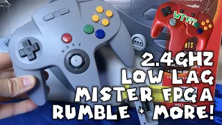 The BEST Wireless N64 Controller! Play on original Nintendo 64 console, Switch, Mister FPGA, Saffun