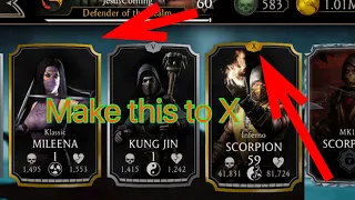 Mortal Kombat Mobile How to max out Gold Character faster