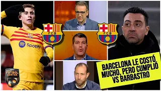 BARCELONA tuvo SUFRIDA VICTORIA vs Barbastro. Avanzó Copa del Rey ¿Xavi desesperado? | Futbol Center