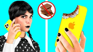 Comment se Faufiler des Bonbons en Classe avec Wednesday Addams | Situations Amusantes par Fun Teen