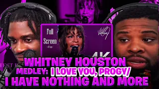 BabantheKidd FIRST TIME reacting Whitney Houston Medley: I Loves You, Porgy/ I Have Nothing and more