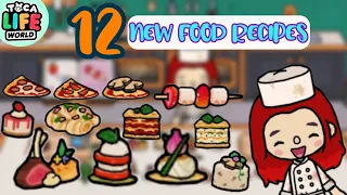 How to make foods in Toca Boca | 12 new food recipes | Toca Life World