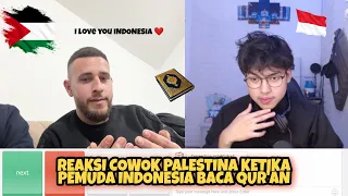 REAKSI COWOK PALESTINA KETIKA MENDENGAR PEMUDA INDONESIA BACA QUR'AN - OME TV INTERNASIONAL