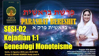 Sesi-02: PARASHAT BERESHIT,  Kej 1:1, Genealogi Monoteisme