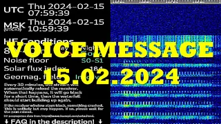 UVB-76 VOICE MESSAGE (15.02.2024) 07:59 UTC